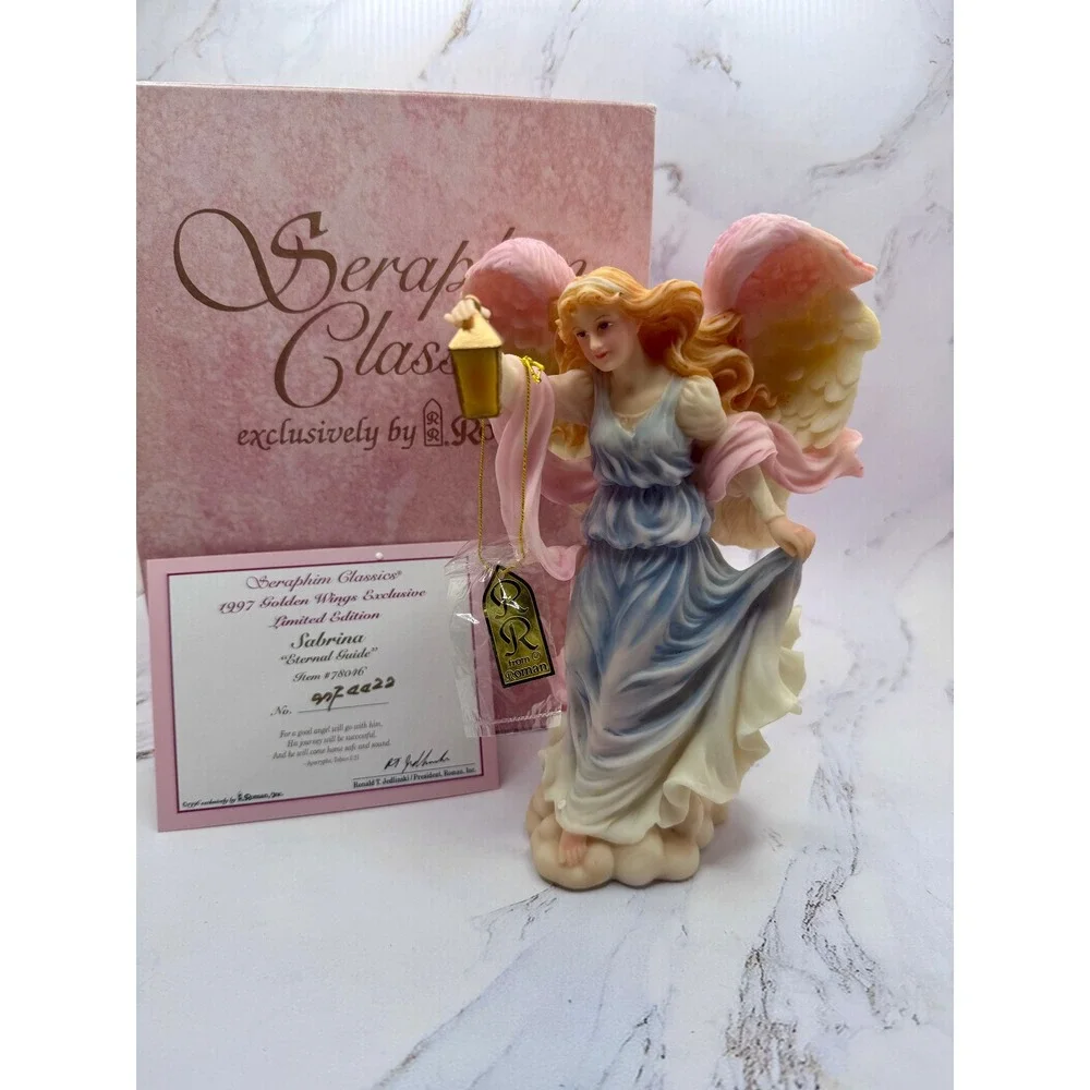Seraphim Classics Sabrina Eternal Guide Angel Figurine 78046 1997‎ Golden Wings